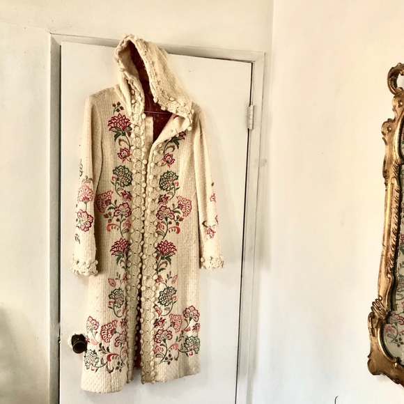 RARE!  Anthropologie Lithe • Embroidered Mountain Coat - Picture 2 of 8